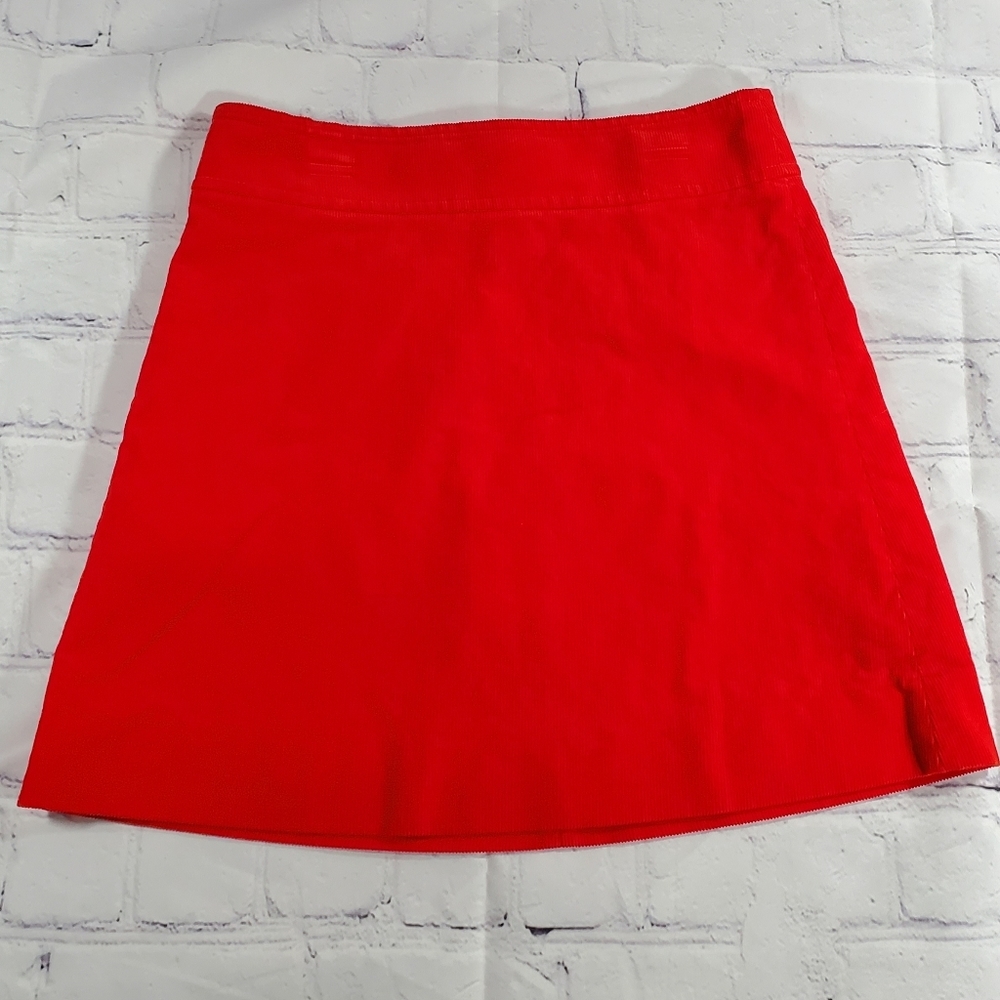 🔺️▪️▪️J. Crew Bright Orange Corduroy Mini Skirt